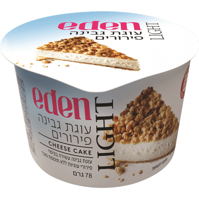 עוגת גבינה פירורים לייט 78 ג'