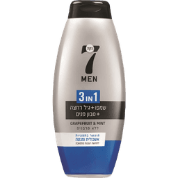 נקה 7 - שמפו 3 ב-1 לגבר 750 מ"ל