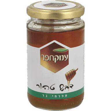 צנצנת דבש טהור 350ג' עמק חפר