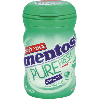 מנטוס טעם מנטה עדינה בקבוק 90ג
