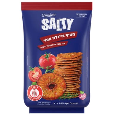 צ'וקטה - חטיפי בייגלה אפוי בטעם עשבי טיבול 180 גרם
