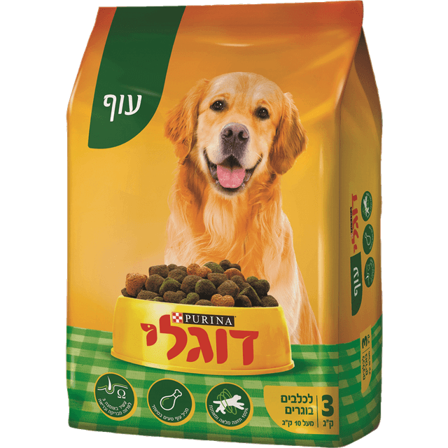 דוגלי בוגר עוף 3 קג
