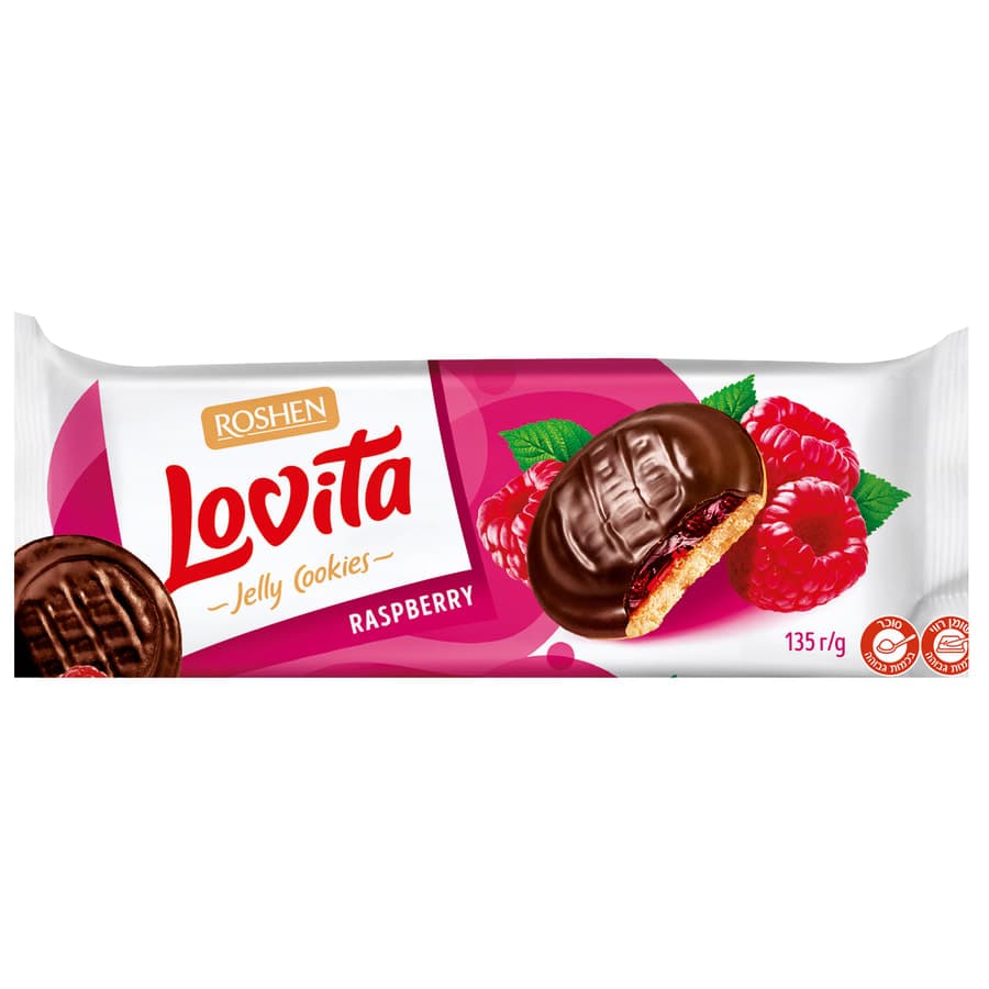 עוגיות פטל 135 גר LOVITA