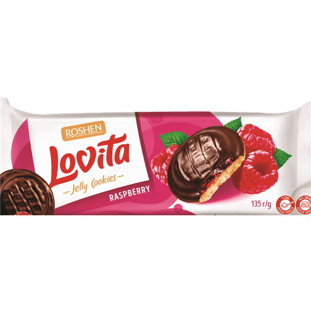 עוגיות פטל 135 גר LOVITA