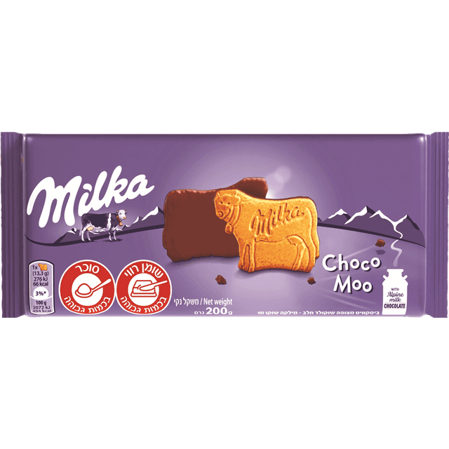 מילקה - ביסקוויט מצופה דוקולד חלב 200 גרם