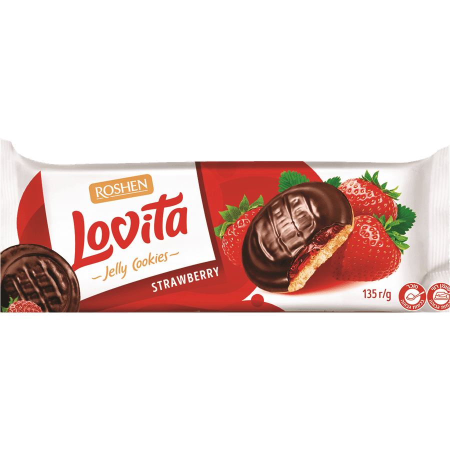 עוגיות תות שדה 135 גר LOVITA