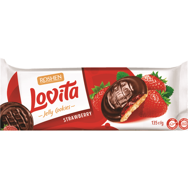 עוגיות תות שדה 135 גר LOVITA