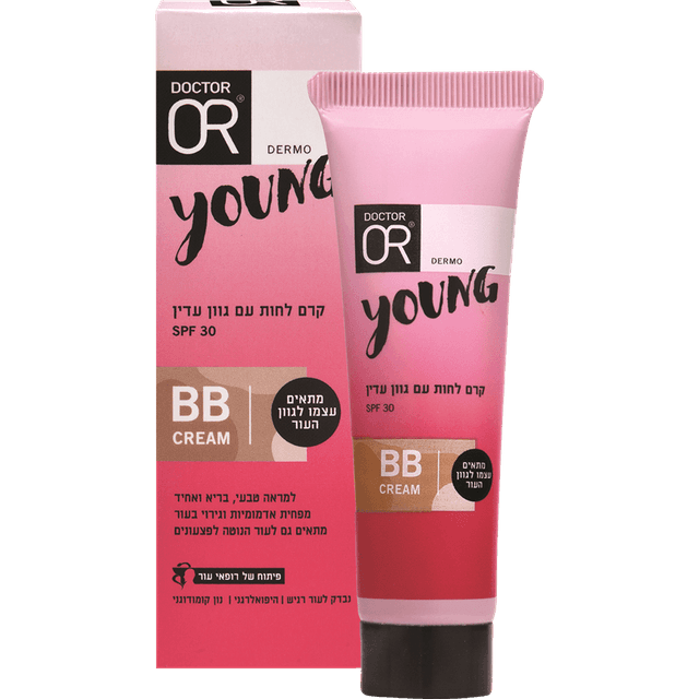ד"ר עור - YOUNG יאנג קרם לחות עם גוון עדין 30 מ"ל