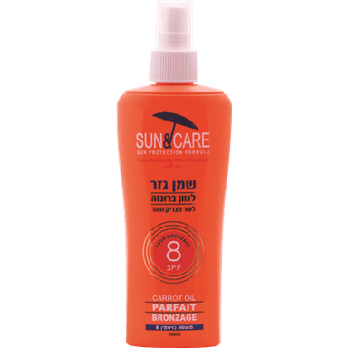 סאן&קאר שמן גזר 200 SPF6מ'ל