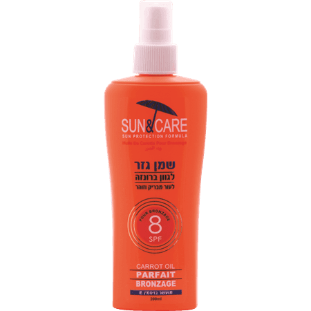סאן&קאר שמן גזר 200 SPF6מ'ל