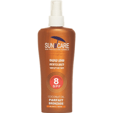סאן&קאר שמן קוקוס 200 SPF6מ'ל