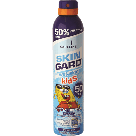 סקינגארד - ספריי שקוף לילדים לעור רטוב 300 מ"ל SPF50