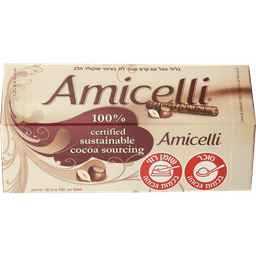 אמיצלי - גלילי וופל אגוז 150 גרם