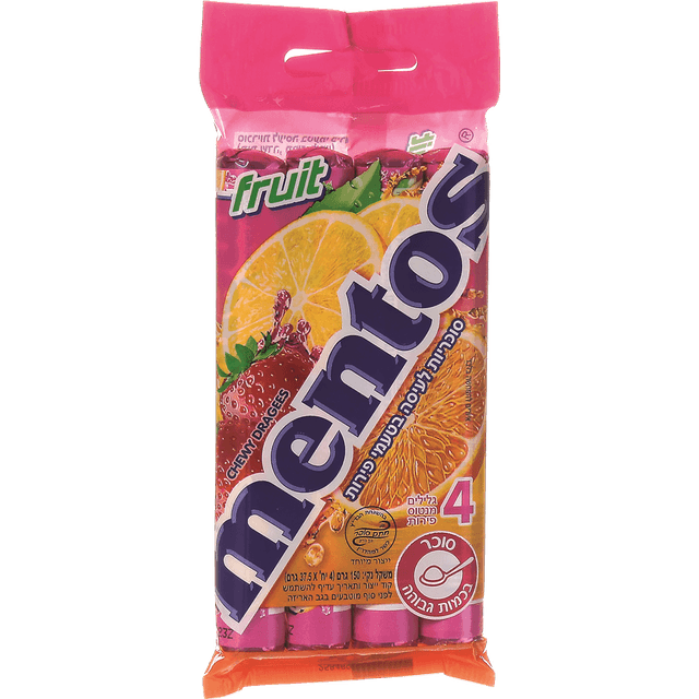 מנטוס פירות 1/4