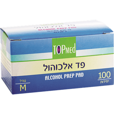 פד אלכוהול 100 יח'