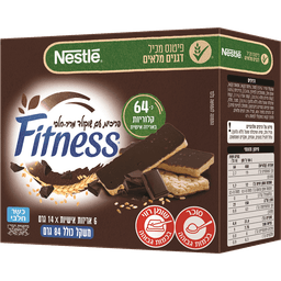 פיטנס - בר פריכיות שוקולד מריר 84 גרם