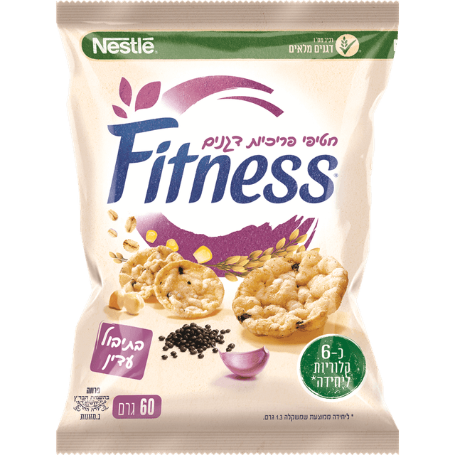 פיטנס חטיפי פריכיות דקות מתובלות 60ג