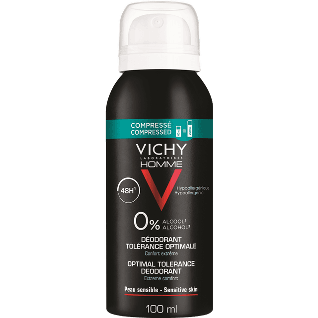 וישי - דאודורנט שחור לגבר ספריי הגנה ל72 שעות 100 מ"ל