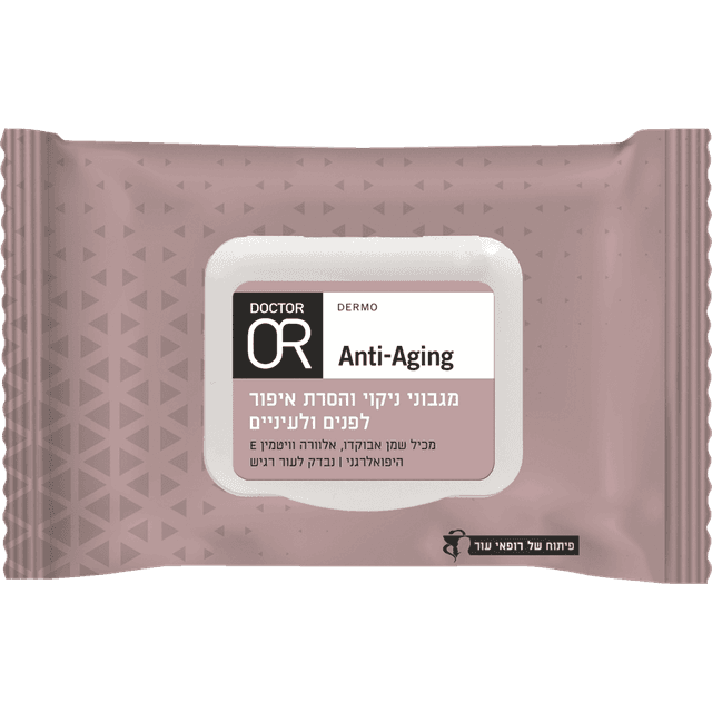 ד"ר עור - RENEW OR מגבוני ניקוי והסרת איפור לפנים ולעיניים 24 יח'