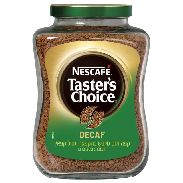 קפה טסטרס צויס נטול קפאין 200ג'