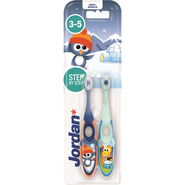 ג'ורדן - מברשת שיניים לילדים 3-5 2 יח'