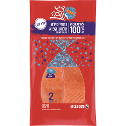 נתחי פילה סלמון קפוא