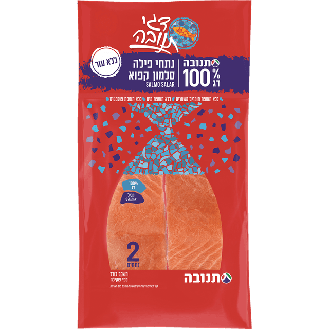 נתחי פילה סלמון קפוא