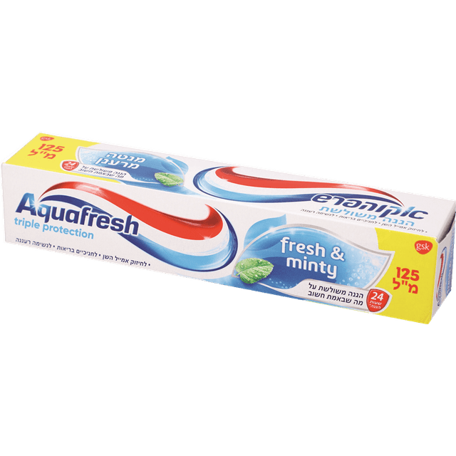 אקווה פרש - משחת שיניים מנטה מרענן 125 מ"ל