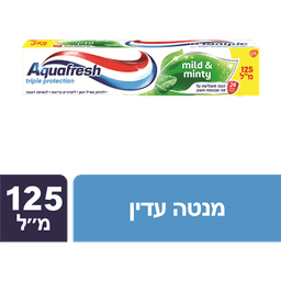 אקווה פרש - משחת שיניים מנטה עדין 125 מ"ל