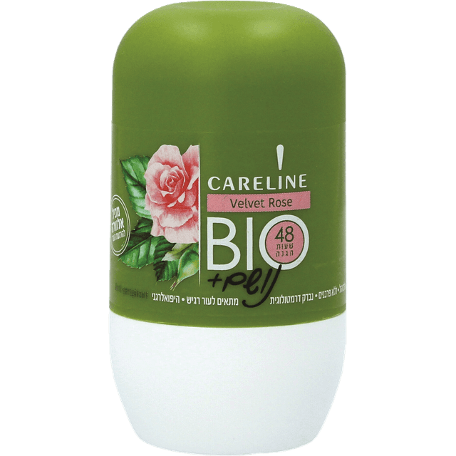 קרליין - נושם ביו דאודורנט רול און לאישה וולווט רוז 75 מ"ל