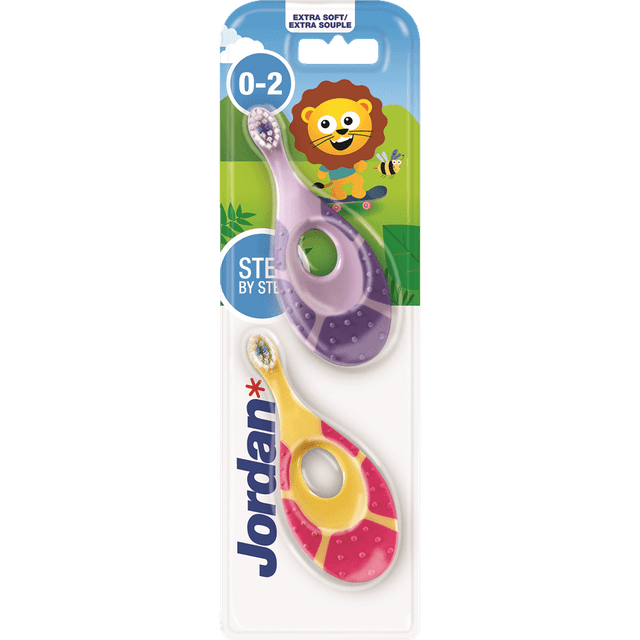 ג'ורדן - מברשת שיניים לתינוקות 0-2 2 יח'