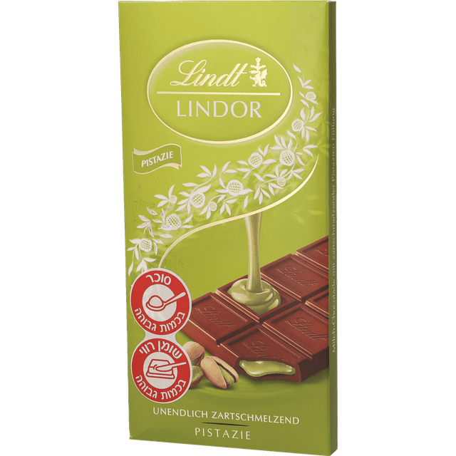 שוקולד לינדור פיסטש טבלה 100 גר