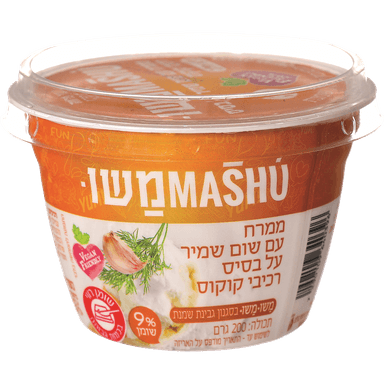 ממרח שום שמיר בסיס רכיבי קוקוס 200 גר