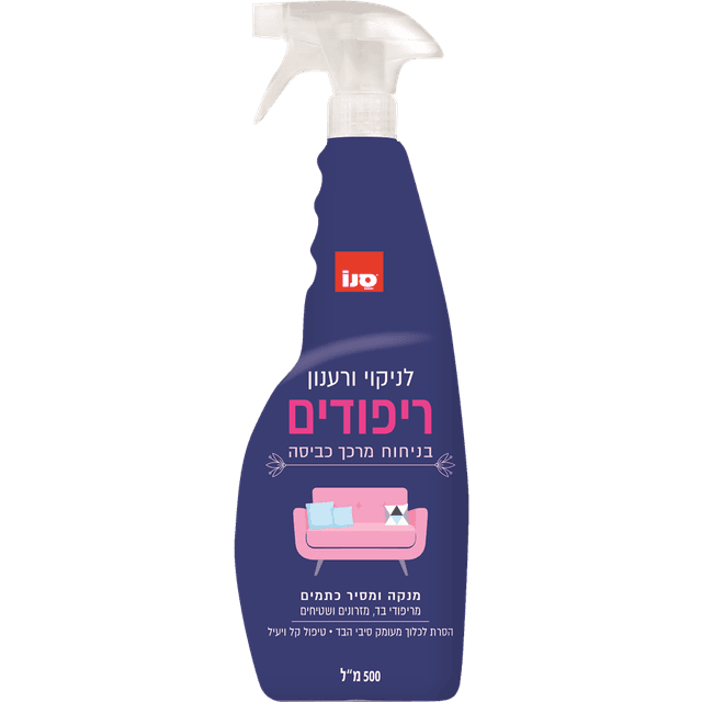 סנו - מתז לניקוי וריענון ריפודים בניחוח מרכך כביסה 500 מ"ל