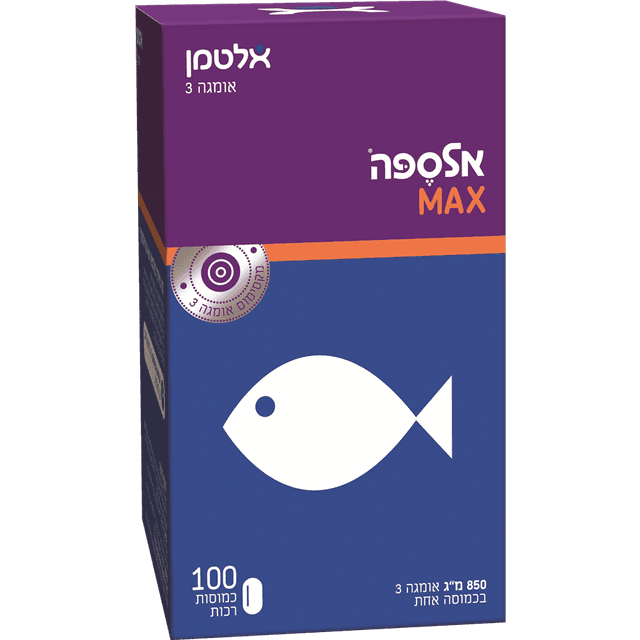 אלטמן - אלספה MAX כמוסות רכות 100 יח'