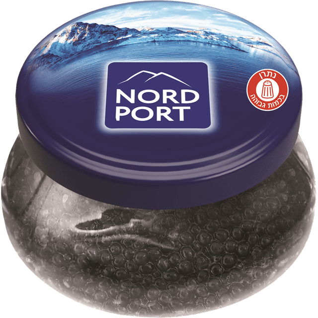 בסגנון קוויאר שחור כדורי דג פורל 230 גרם