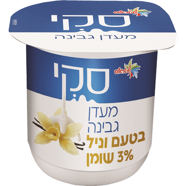 גבינת וניל שטראוס 125 ג'