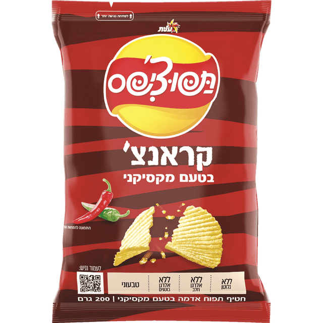 תפוצ'יפס קראנץ מקסיקני 200 ג'