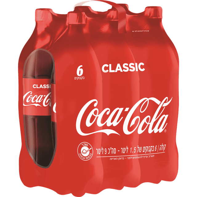 קוקה קולה 6*1.5ל פ