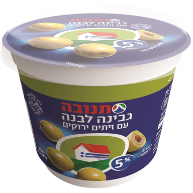 גבינה לבנה עם זיתים