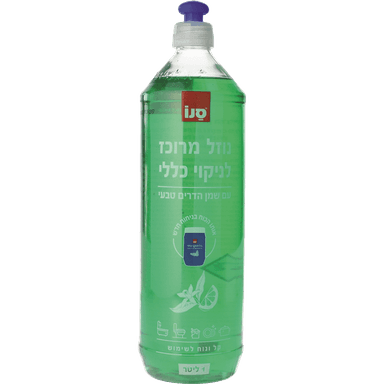 סנו - נוזל מרוכז לניקוי כללי עם שמן הדרים טבעי 1 ליטר