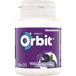 אורביט - בקבוקון דאבל בטעם אוכמניות 64 גרם