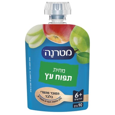 מטרנה - מחית תפוח פאוץ 90 גרם