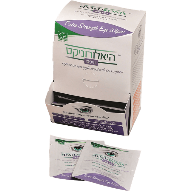 היאלורוניקס - מגבוני עיניים פורטה 40 יח'