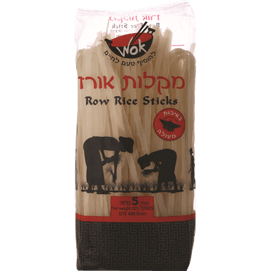 אטריות אורז ללא גלוטן 5 מ"מ 400 ג' WOK