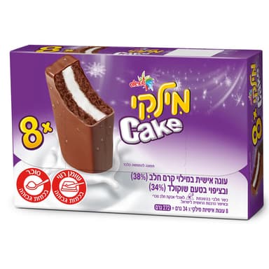 מארז שמיניית מילקי 272 גר CAKE