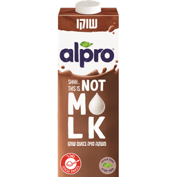 משקה סויה נוט מילק בטעם שוקו 1 ל' אלפרו