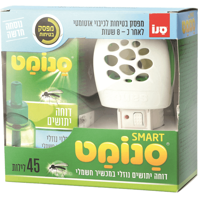 סנו מט - מכשיר דוחה יתושים נוזלי + מילוי 45 לילות