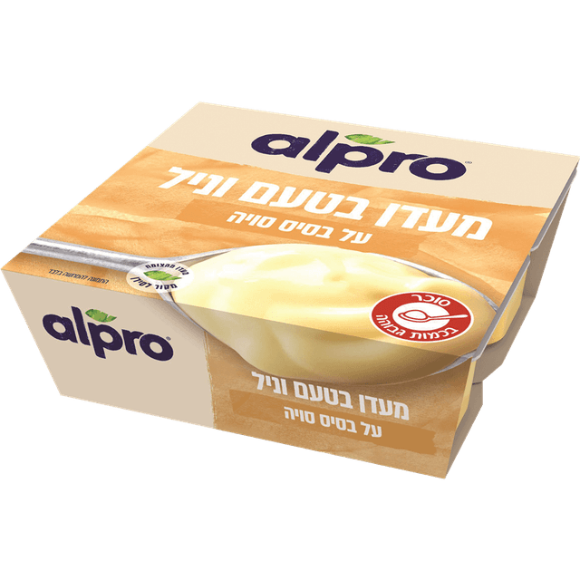 רביעיית מעדן סויה וניל אלפרו 125 מ"ל