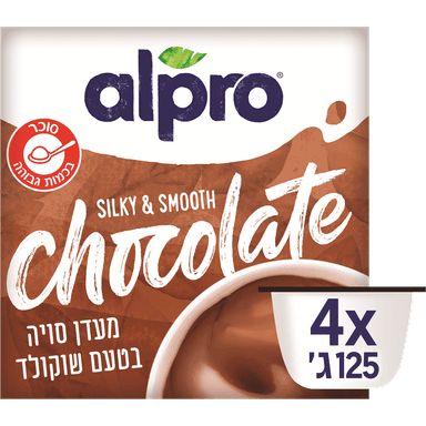 רביעיית מעדן סויה שוקו אלפרו 125מ"ל